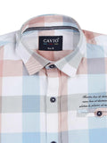 Boys Checked Cotton Shirt Full Sleeve White - -